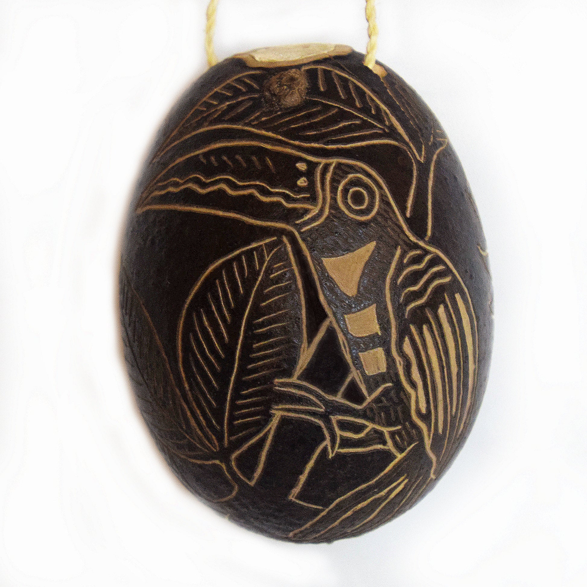 Toucan and Aracari Bird Calabash Christmas tree ornament - Amazon Ecology