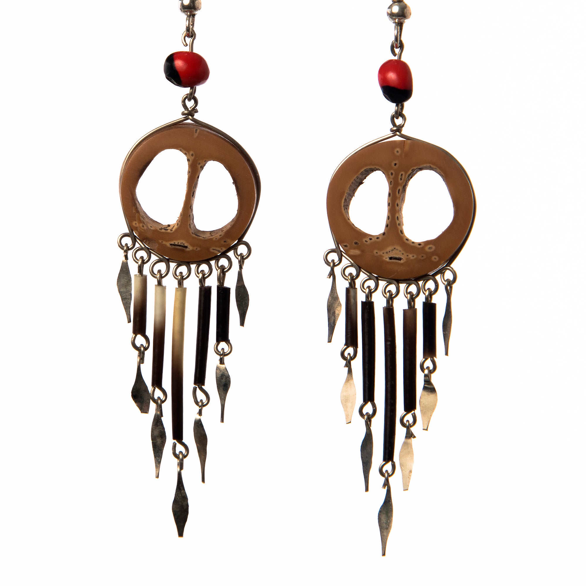 Inayuga Palm and Quill Earrings