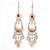 Paiche Fish Scales Crescent Moon Earrings