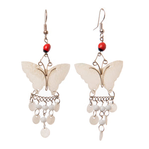Paiche Fish Scales Butterfly Earrings