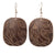 Calabash Hand Etched Design Earrings