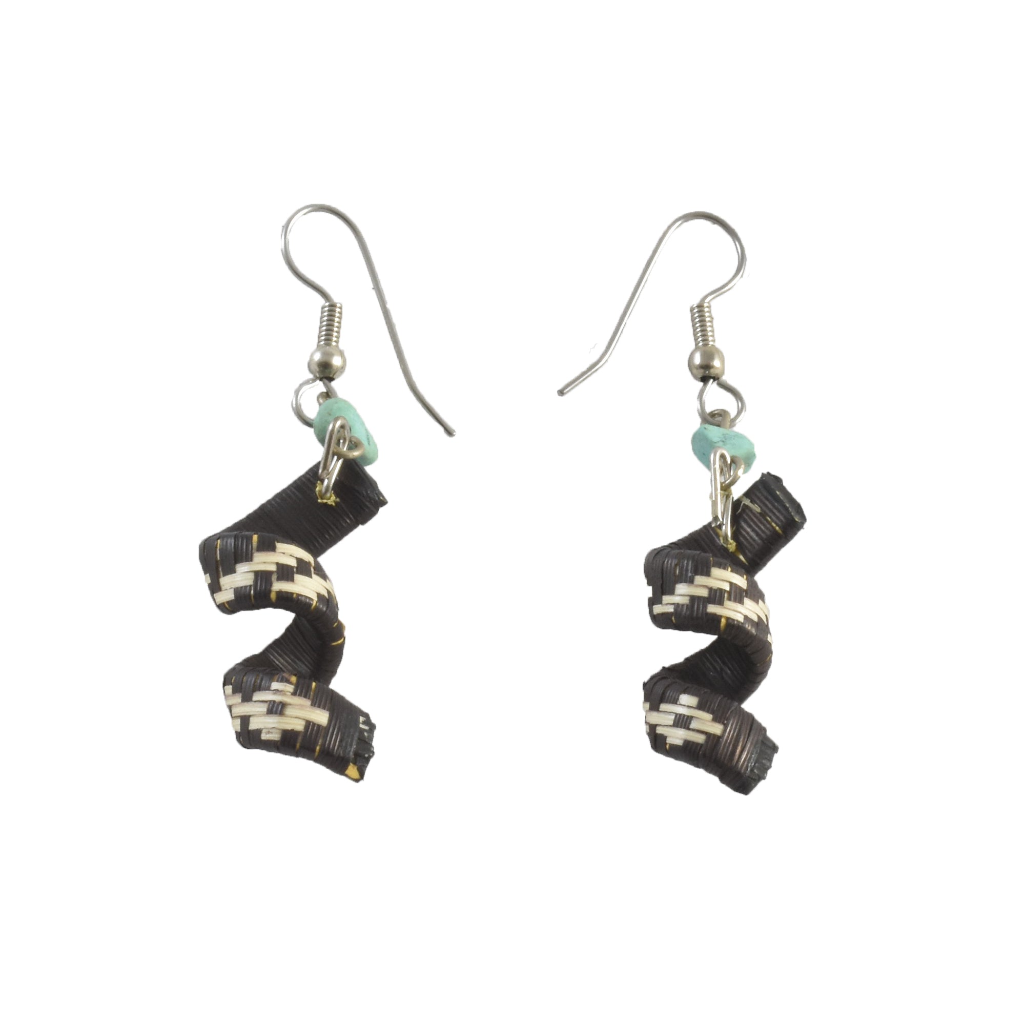 Cana Flecha Spiral Earrings - made by Peruvian Amazon artisan - Amazon Ecology