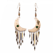 Paiche Fish Scales Crescent Moon Earrings - Amazon Ecology