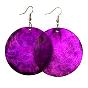 Circular Nakar Shell Earrings - made by artisan from the Peruvian Amazon - Amazon Ecology